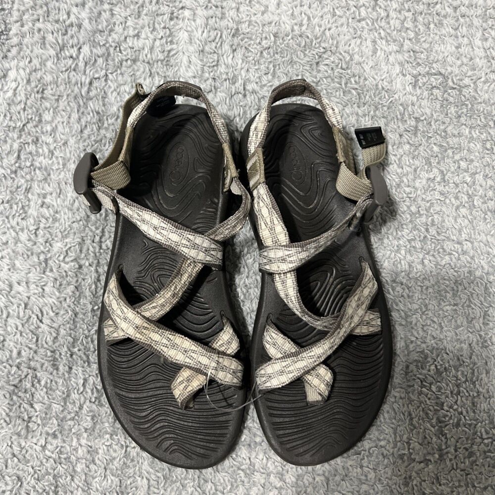 Chaco Ladies Sandals Sz 9 Beige Casual - Picture 3 of 12